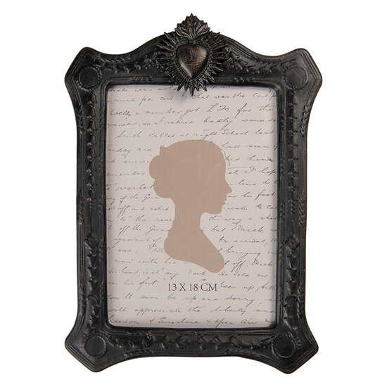 Clayre & Eef | Fotolijst Zwart 18x3x25 cm / 13x18 cm | 2F1239