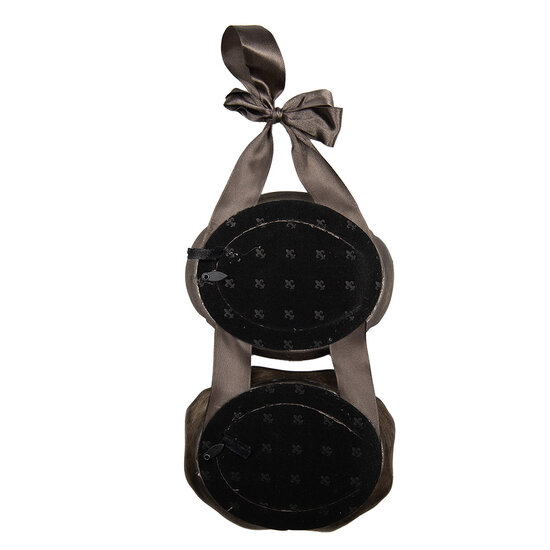 Clayre &amp; Eef   | Fotolijst Zilverkleurig Bruin 14x3x27 cm / 9x7 cm (2) | 2F1331