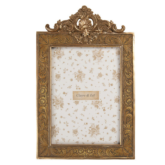 Clayre & Eef | Fotolijst Goudkleurig 17x2x26 cm / 13x18 cm | 2F1349M