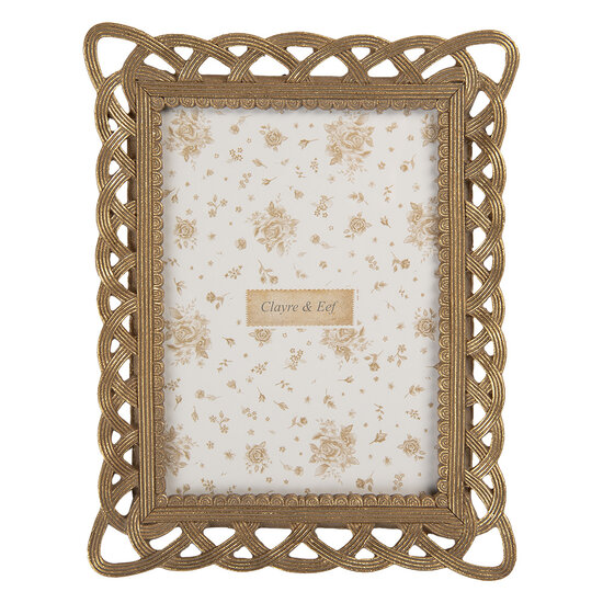 Clayre & Eef | Fotolijst Goudkleurig 18x3x23 cm / 13x18 cm | 2F1350M