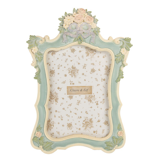 Clayre & Eef | Fotolijst Groen Beige 19x2x26 cm / 13x18 cm | 2F1362M