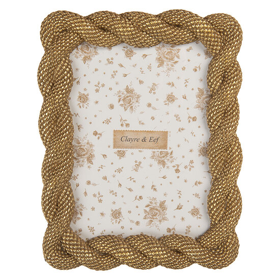 Clayre & Eef | Fotolijst Goudkleurig 17x2x22 cm / 13x18 cm | 2F1374M