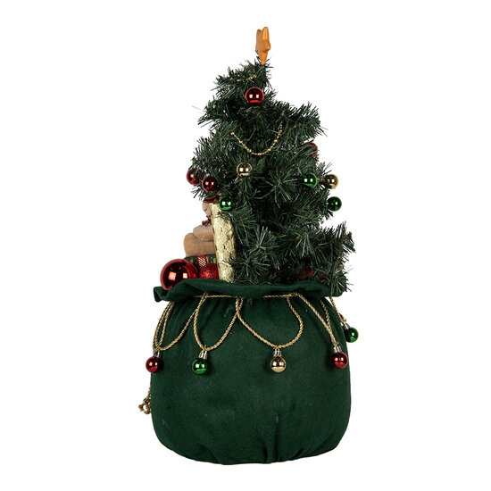 Clayre &amp; Eef   | Decoratie Kertboom met LED Groen &oslash; 30x68 cm / 3xAA | 50830