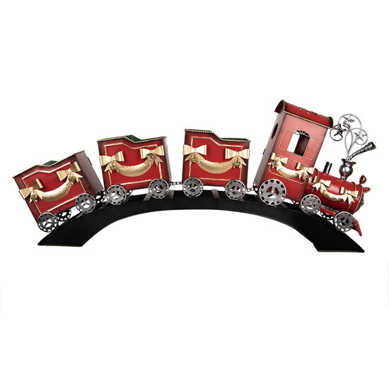 Clayre &amp; Eef   | Decoratie Trein Rood 108x18x44 cm | 5Y1303