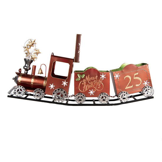 Clayre &amp; Eef   | Decoratie Trein Rood 79x15x37 cm | 5Y1308