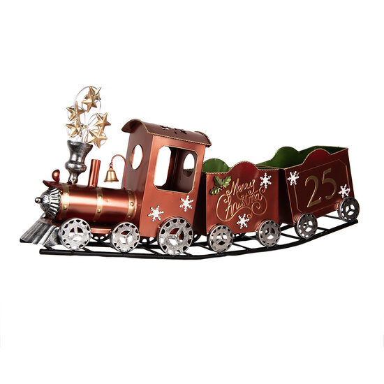 Clayre &amp; Eef   | Decoratie Trein Rood 79x15x37 cm | 5Y1308