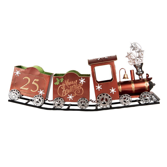 Clayre &amp; Eef   | Decoratie Trein Rood 79x15x37 cm | 5Y1308