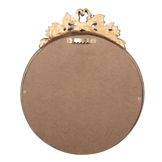 Clayre &amp; Eef   | Wandspiegel Goudkleurig 18x3x22 cm | 62S337