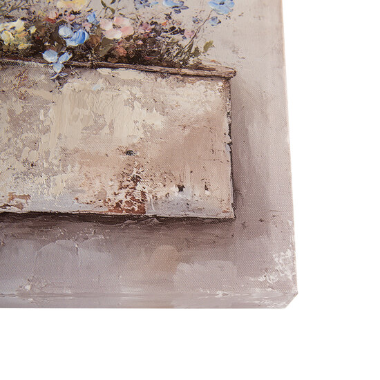 Clayre &amp; Eef   | Wanddecoratie Beige Roze 36x3x36 cm | 66265
