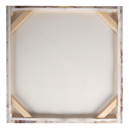 Clayre &amp; Eef   | Wanddecoratie Beige Roze 51x3x51 cm | 66266