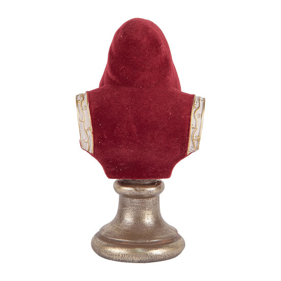 Clayre &amp; Eef   | Kerstdecoratie Kerstman Rood Wit 10x9x19 cm | 6PR5538
