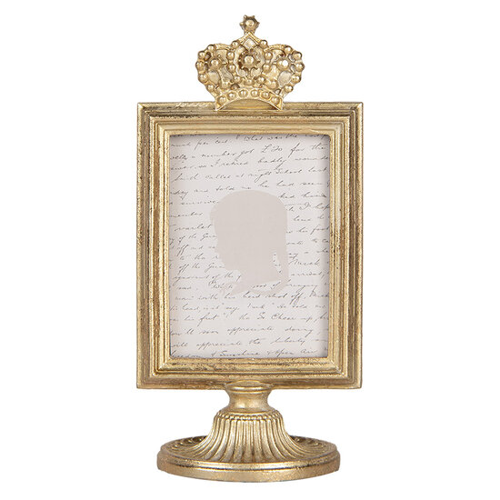 Clayre & Eef | Fotolijst Goudkleurig 9x6x17 cm / 7x9 cm | 2F1242