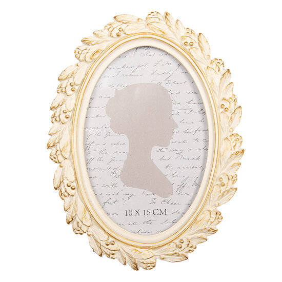 Clayre &amp; Eef   | Fotolijst Beige Goudkleurig 15x2x20 cm / 10x15 cm | 2F1313