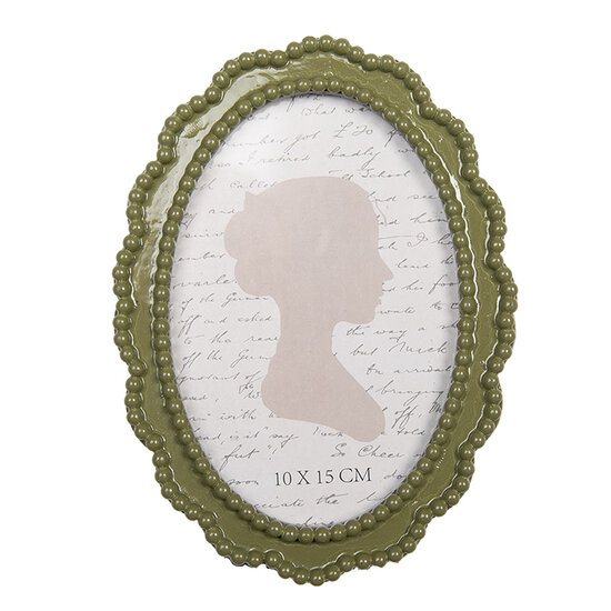 Clayre &amp; Eef   | Fotolijst Groen 13x2x18 cm / 10x15 cm | 2F1315