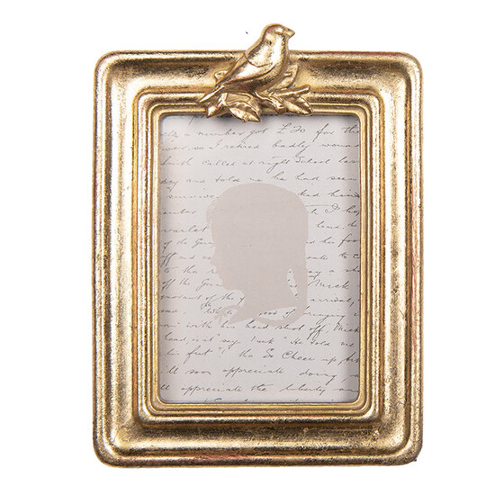 Clayre &amp; Eef   | Fotolijst Goudkleurig 9x2x12 cm / 6x9 cm | 2F1327