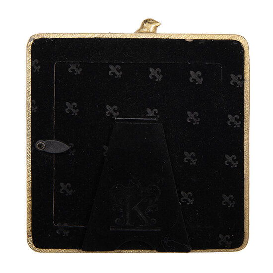 Clayre &amp; Eef   | Fotolijst Goudkleurig 10x2x11 cm / 8x8 cm | 2F1328