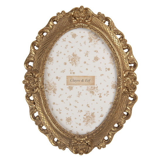 Clayre & Eef | Fotolijst Goudkleurig 19x2x24 cm / 13x18 cm | 2F1348M