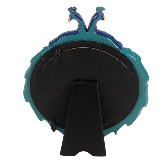 Clayre &amp; Eef   | Fotolijst Blauw Groen 17x3x21 cm / &oslash; 13 cm | 2F1352