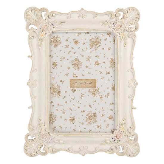 Clayre & Eef | Fotolijst Wit 16x2x21 cm / 10x15 cm | 2F1371S