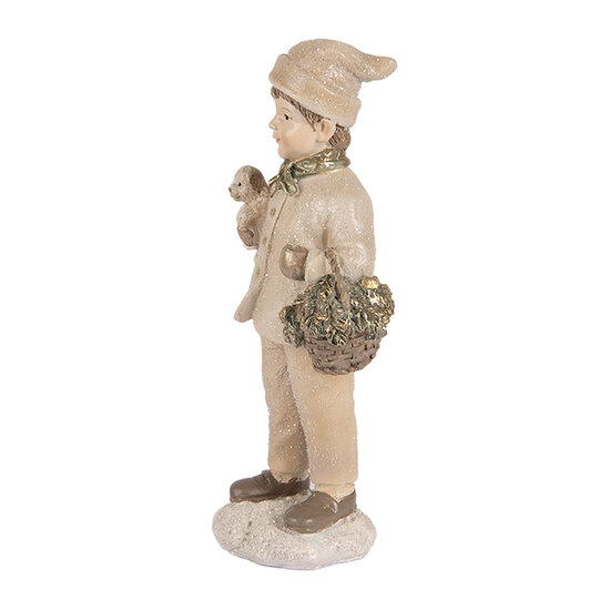 Clayre &amp; Eef   | Decoratie Kind Beige Bruin 9x7x18 cm | 6PR5535