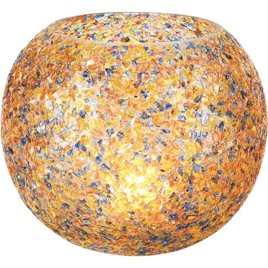 Dekoratief | Theelichthouder &#039;Multi Madness&#039;, glas, 14x14x12cm | A258268