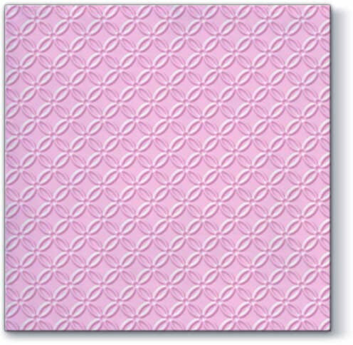 Dekoratief | Pakje 12 servetten &#039;Insp. modern,light pink&#039; embossed 33x33cm | A701256