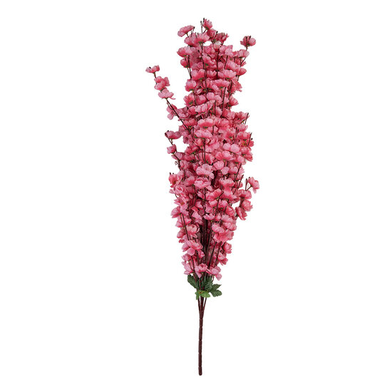 Clayre & Eef | Decoratie tak met bloemen Roze Groen 15x10x100 cm | 5PL0168P