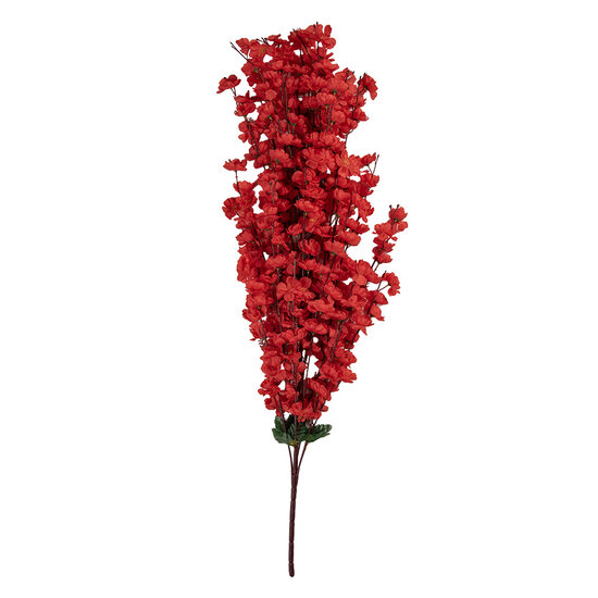 Clayre & Eef | Decoratie tak met bloemen Rood Groen 15x10x100 cm | 5PL0168R