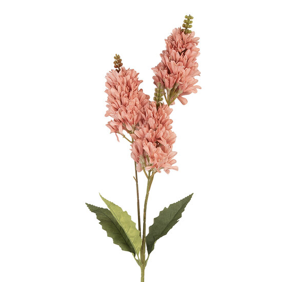 Clayre & Eef | Decoratie tak met bloemen Roze Groen 10x7x74 cm | 5PL0190P
