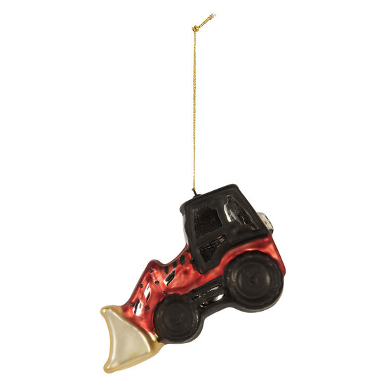 Clayre & Eef | Kersthanger Rood Zwart 12x4x8 cm | 6GL5239