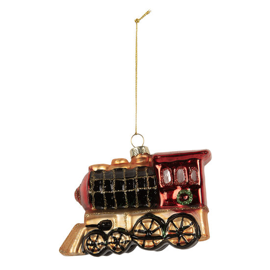 Clayre & Eef | Kersthanger Rood Zwart 10x5x6 cm | 6GL5249