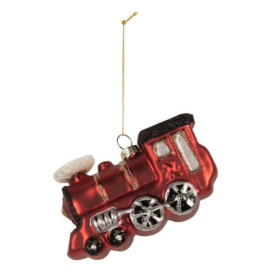 Clayre & Eef | Kersthanger Rood Zwart 10x4x5 cm | 6GL5321