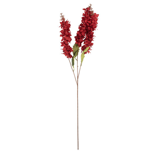 Clayre & Eef | Decoratie tak met bloemen Rood Groen 8x6x85 cm | 6PL0398R