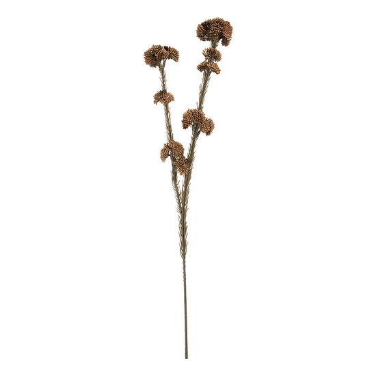 Clayre & Eef | Decoratie tak met bloemen Bruin Groen 6x6x58 cm | 6PL0399CH