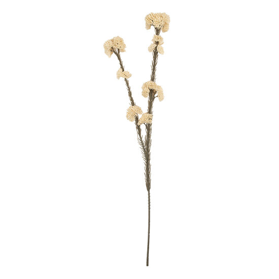 Clayre & Eef | Decoratie tak met bloemen Wit Groen 6x6x58 cm | 6PL0399W