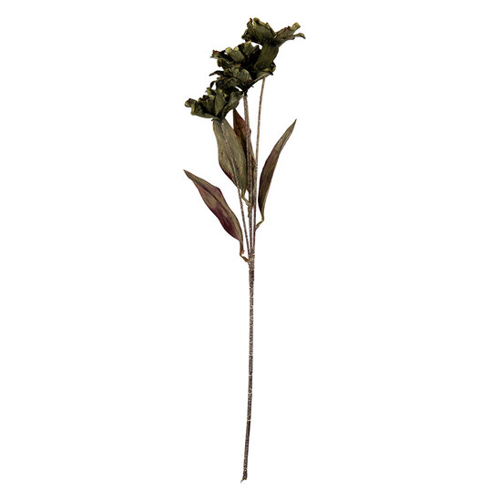 Clayre & Eef | Decoratie tak met bloemen Groen 8x5x60 cm | 6PL0403GR
