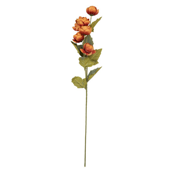 Clayre & Eef | Decoratie tak met bloemen Oranje Groen 10x10x63 cm | 6PL0409O