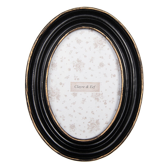 Clayre & Eef | Fotolijst Zwart Goudkleurig 15x2x20 cm / 10x15 cm | 2F1282
