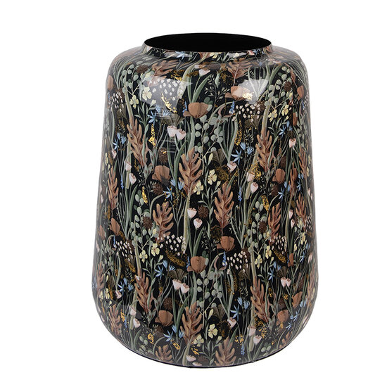 Clayre & Eef | Decoratie Vaas Zwart Groen ø 31x40 cm | 65886