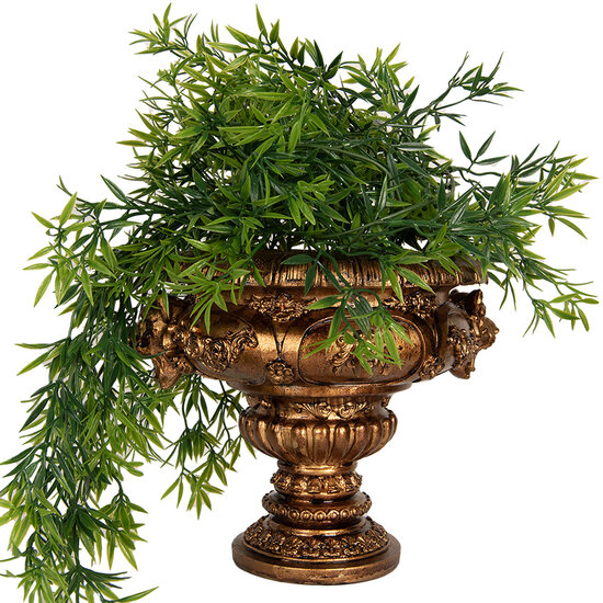 Clayre & Eef | Decoratie Bloempot Binnen Goudkleurig 26x22x21 cm | 6PR5582
