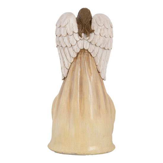 Clayre & Eef | Kerstdecoratie Kerstgroep Beige Goudkleurig 15x12x30 cm | 6PR5647