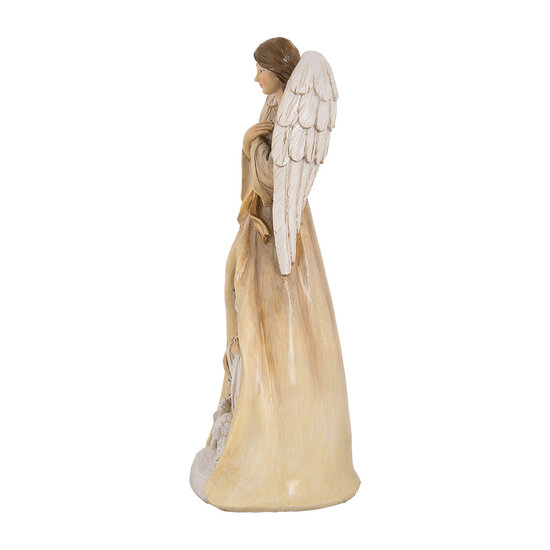 Clayre & Eef | Kerstdecoratie Kerstgroep Beige Goudkleurig 15x12x30 cm | 6PR5647