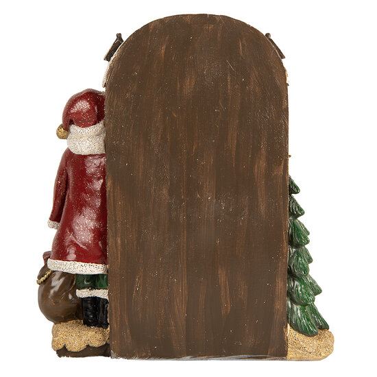 Clayre & Eef | Kerstdecoratie Kerstman Rood Bruin 18x7x20 cm | 6PR5670