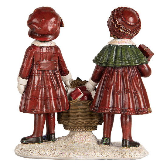 Clayre &amp; Eef   | Kerstdecoratie Kinderen Rood Groen 11x6x12 cm | 6PR5678