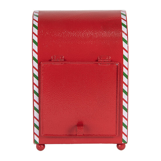 Clayre & Eef | Brievenbus Rood Wit 14x13x19 cm | 6Y5800