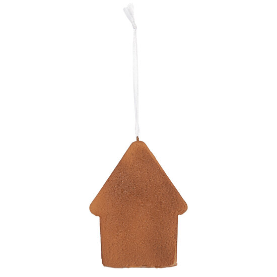 Clayre & Eef | Decoratie hanger huisje Groen Wit 8x1x10 cm | 6PR5336