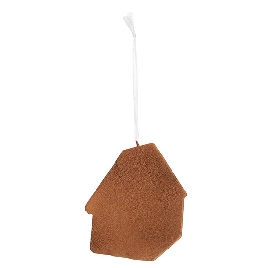 Clayre & Eef | Decoratie hanger huisje Blauw Roze 9x1x10 cm | 6PR5341