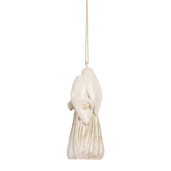 Clayre & Eef | Decoratie hanger Kerstgroep Beige 5x4x11 cm | 6PR5649