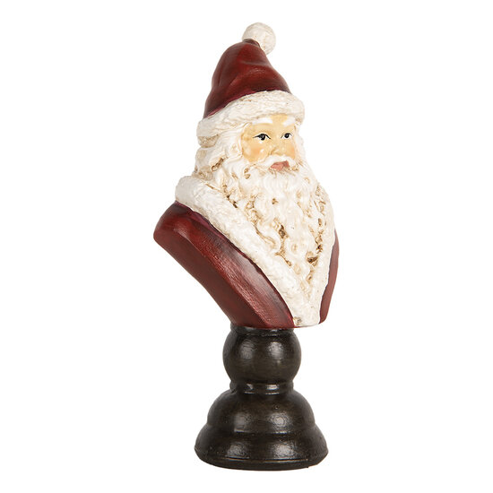 Clayre & Eef | Kerstdecoratie Kerstman Rood Wit 7x5x15 cm | 6PR5674