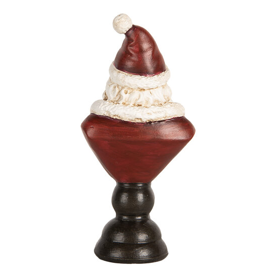 Clayre & Eef | Kerstdecoratie Kerstman Rood Wit 7x5x15 cm | 6PR5674
